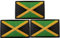 3 Stück Jamaika Flagge Patch Jamaika Flaggen Patches Jamaika Taktische Flagge Stickerei Patch mit für Hüte, taktische Taschen, Jacken, Kleidung Patch Team Militär Patch