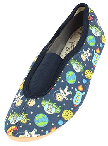 Beck Jungen Space Hausschuh, Blau, 29 EU