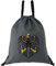 EXPRESS-STICKEREI Turnbeutel mit Kordelzug wasserdicht grau | Adlerwappen Beuteltasche Männer/Frauen Gym Bag mit Deutschland Flagge Sportbeutel robust Rucksack Adlerwappen Fahne Preußen