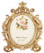 HOMSFOU Europäischer Stil Bilderrahmen Vintage Barock Oval Bilderrahmen Vertikal Foto Display Halter für Zuhause Tischdekoration