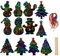 VIEVRE 12 Stücke Kratzbilder für Kinder, Weihnachts Kratzbuch Set, Kinder Kratzbuch Mädchen, für Kinder Regenbogen Kratzpapier Set, Christbaumschmuck, für Kind DIY Weihnachtsschmuck