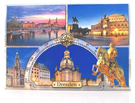 Dresden Freistaat Sachsen Foto Souvenir Magnet Germany (37)