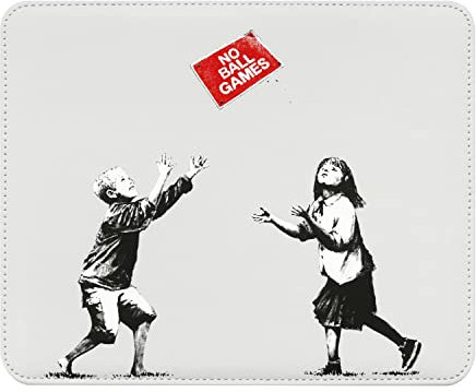 Fabulous Mauspad aus Kunstleder Banksy No Ball Games Kind