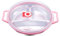 Kinderteller Baby Menüteller Mit Deckel 19CM Edelstahl für Kinder Spülmaschinenfest und Mikrowellenfest BPA-freier Geteilter Teller für Heimkindergarten Schule (Rosa)