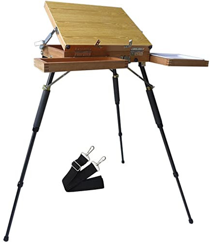 YSHC ART Plein Air | Anywhere Pochade Box, 43,2 x 34,8 x 13,2 cm, Plein Air Staffelei, Aquarellmalerei, Kunststaffelei, Aquarellmalerei zu Hause oder im Freien