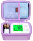 Elonbo Carrying Case for iHealth Track Smart Upper Arm Blood Pressure Monitor, Wireless Bluetooth Blood Pressure Monitor Travel Protective Bag Storage Holder, Mesh Pocket fits Range Cuff, Purple