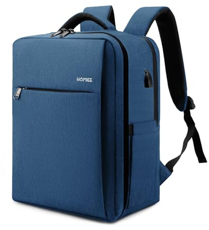 HOMIEE Zaino da Viaggio D'affari Aereo Bagaglio a Mano 40X30X20 per PC Portatile Zaino Porta PC 15.6 Pollici Zaino Valigia Ufficio Laptop Computer Zaini Lavoro Università Scuola