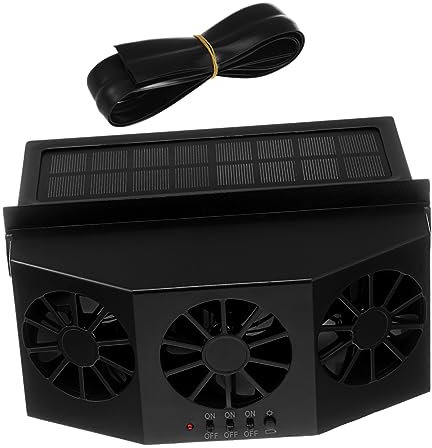 COSMEVIVI Ventilador De Escape Automóvil Solar Aire Acondicionado Solar Ventilador