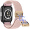 Niboow 20mm Nylon Armband für Amazfit Active 2 / Active/GTR Mini/GTS 4 / GTS 3 / GTS 2e / GTS 4 Mini/Bip S, Geflochtenes Magnetisch Ersatzarmbänder für Amazfit Bip 3 Pro/Bip Lite - Rosa
