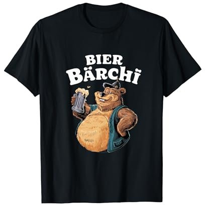 Bier Bärchi lustiges Teddy Bär Braunbär Alkohol Party Bier T-Shirt