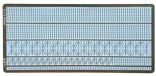 RC Model Boat Etching 1:200 Scale Destroyer And Battleship Perforated Railings Model Ship Upgrade Parts(0.25)