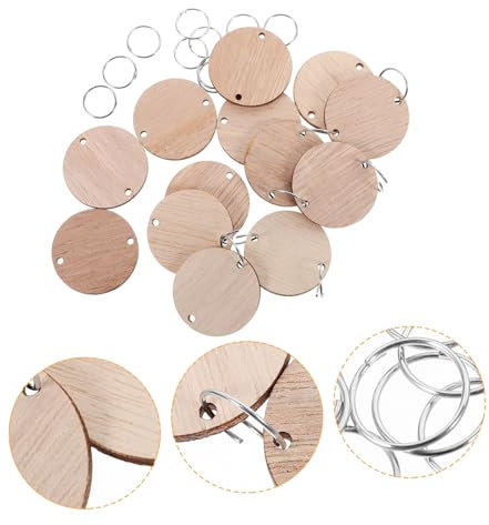 Operitacx 50 Stück Kalender Aus Holztafel Jubiläumsgeschenke Countdown Vintage-schilder Kreis Familiengeburtstagstafelscheiben Kalender Zur Geburtstagserinnerung Rosa Wohndekoration Hölzern