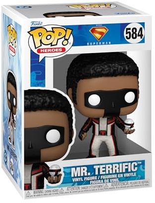Funko POP! Movies: Superman (2025) - Mr. Terrific | Offizielles Superheroes Merch - Vinyl Sammelfigur als Regal Deko - Geschenkidee zum Geburtstag für Fans und Sammler