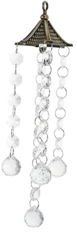 HOLIDYOYO Metall Kristall Hängende Dekoration Für Veranda Hinterhof Fenster Weihnachten Präsentieren