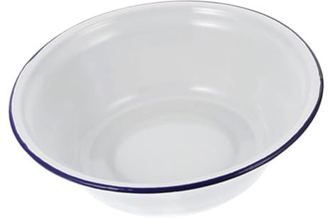 UTHCLO Vintage Enamel Oven-Safe Mixing Bowl for Baking Retro Design Roasting Tray for Kitchen Use