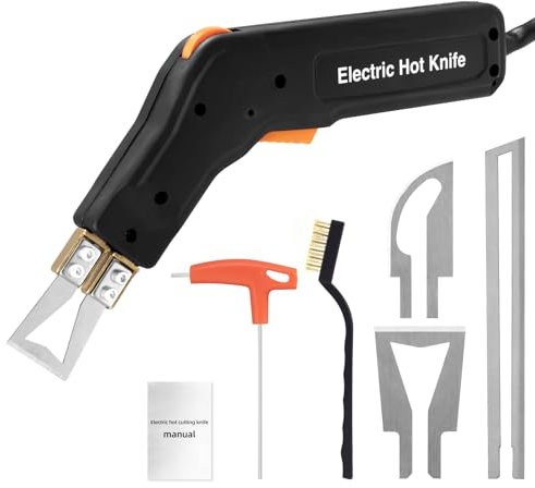 Teodute Taglia Polistirolo a Filo Caldo, 0-600℃ 300W, Taglierina Polistirolo con 3 Lame Nichrom, per Polistirenica EPS EPP KT EVA PU Gomma Tessuto Spugn