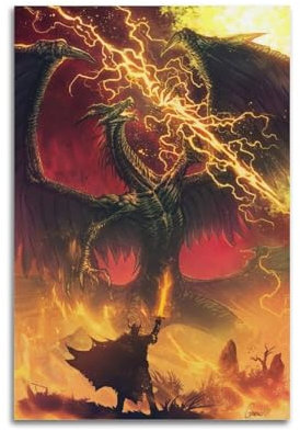 ASDASDHBW Elden-Ring-Spiel-Poster, dekoratives Gemälde, Leinwand, Wandposter und Kunstdruck, moderne Familienschlafzimmer-Dekoration, Poster, 20 x 30 cm