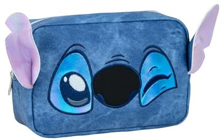 Beauty case Stitch Disney pochette per trucchi organiser trousse porta oggetti accessori