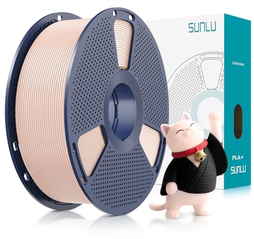 SUNLU PLA+ Filament 1.75mm, PLA Plus 3D Drucker Filament, 1KG Beige | Härter und Stärker 3D Druck Filament PLA+, Neatly Wound, Maßgenauigkeit +/- 0.02mm