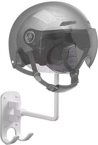 Générique Porte-Casque Support Murale,Support Effrayant Tête de Mort - Range Casque Vestiaire Murale Pour Chambre Garage Salon Entrée Fête Halloween