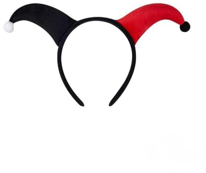 Zac's Alter Ego Jester Hat Headband - Circus Fancy Dress, Comedy Dress Up Hats, Cosplay & Party Accessory for Men, Women and Kids