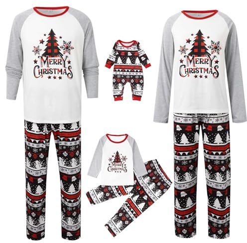 Générique Ensemble Pyjama NoëL Famille, Ensemble Noel Famille Pyjama De Noel A Carreaux De 6 Ans Fille Vetement Bebe Fille Tenue Femme Pere Costume Adulte