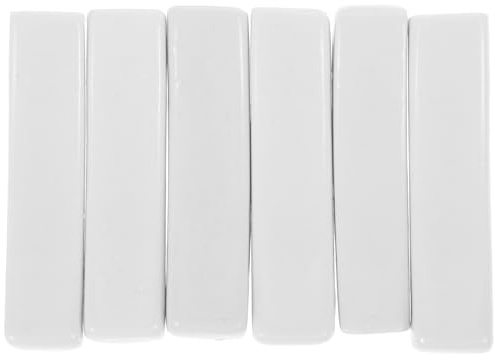 TOPPERFUN Porta Bacchette in Ceramica Bianca 6 Pezzi, Supporto per Posate e Cucchiaio, Antiscivolo per Ristorante e Tavola | Porta Bacchette Ceramica, Riutilizzabile per Bacchette e Forchette, per Ristorante e Casa