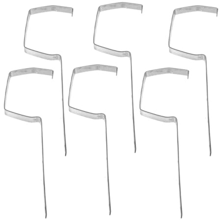 TOBBOMEY 6 Pcs Heavy Duty Metal Gutter Brackets Iron Roof Support for Preventing Water Buildup and Efficient Drainage