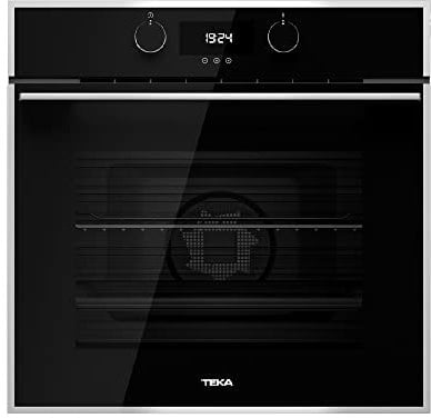 Teka HLB 840 - Horno Multifunción SurroundTemp de 60 cm con HydroClean PRO, 9 Funciones de Cocinado, Touch Control, Color Cristal Negro con Marco