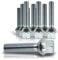TFS 10 x Radbolzen / Radschrauben Kugelbund M14 x 1,5 50 mm, Stahl, Sechskantscheibe, Silber, Radbolzen