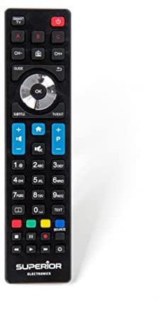 Superior PHILIPS Replacement - Telecomando di Ricambio Universale Compatibile con Tutti i TV e SMART TV di Marca PHILIPS - Pronto all'uso non Richiede Programmazione - SUPTRB010