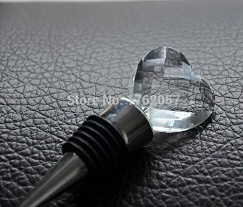 IncanteSimo Stainless Steel Bottle Stopper with Crystal Heart Complete with Case