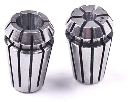 ATOPLEE ER11 Collet Set,High Precision 1/8 inch and 1/4 inch Spring Collet Set for CNC Engraving Machine and Milling Lathe Tool .0008 Accuracy(Two Sizes)