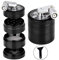 Camidy 4 Layers Grinder, 4- Layer Zinc Alloy Manual Crusher Mill with 3- Chambers Handle for Kitchen Spice Grinding Tool
