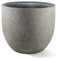 Luca Lifestyle Pflanzkübel ''Grigio New Egg Pot'' Grau Rund Fiberglas *5 Jahre Garantie* - 45x45x38 cm - Premium Qualität - F1237