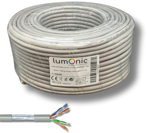 50m Cable de red Cable de conexión CAT5e F/UTP Ethernet Cable CAT5 CAT.5e
