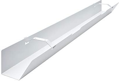 EISNHAUER ® Kabelwanne Basic abklappbar gegen den Kabelsalat am Schreibtisch (1100 mm, Weiß)
