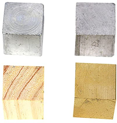 iplusmile 4 Stück Würfelgruppe Würfel Dichte Mit Holz Wissenschaft Bildung Block Eisen Dichte Block Dichte Physikalischen Experiment Physikalische Cube Set Eisenblock Zylinder Lehrinstrument