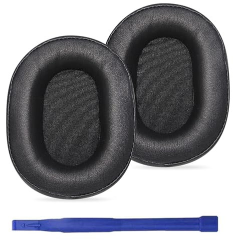 Adhiper Coussinets M50X compatibles avec les casques Audio-Technica ATH M50X / M50xBT2 / M40X / M30X / M20X / M10X / MSR7 / SX1 / ATH-ANC9 (noir)