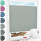 Schuette® Plissee ohne Bohren ● Melange Kollektion: On The Road (Grau) ● 35x80cm (Breite x Höhe) ● Suprafix Faltrollo X Klemmfix Rollo ● Blitzschnelle Montage inkl. Video