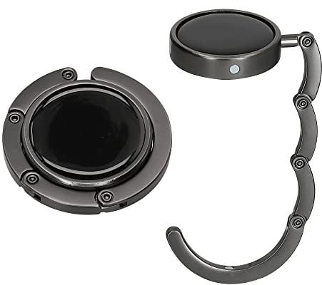kwmobile Ganchos de Bolso para Mesa - 2X Colgador portátil con Gancho para Abrigos Bolsos Paraguas MAX. 3 kg