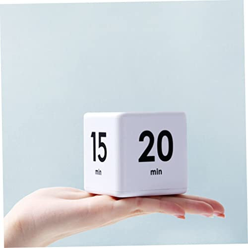 VONGLYHOO Timer Cube Pomodoro 15-60 Minutes Blanc