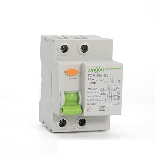 Disjoncteur,Interrupteur Différentiel 2P 4P 63 Type B 10KA RCCB DC RCD 230V 400V 30mA Disjoncteur à courant résiduel for Pile de charge de véhicule électrique