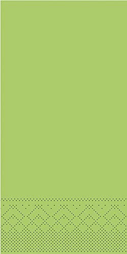 MANK Serviette in KIWIGRÜN aus 3-lagigem Tissue, 40 x 40 cm, 1/8 Falz, Premium Einmal-Servietten, 100er-Pack, Ideal für Festlichkeiten, Gastronomie & besondere Anlässe