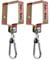 KOTARBAU® 2er Set Schaukelhaken Eckig 100 x 100 mm Vierkant Karabinerhaken Schaukelschelle aus Verzinkt Stahl Schaukelbefestigung Manschettenhaken Gold Hakenhalterung Haken Schaukel Hängemattenhaken