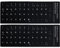 Fituenly 2pcs Universal Deutsche Tastaturaufkleber, Computer -Tastatur -Aufkleber Buchstabe Alphabet Für Computer Laptop Notebook Desktop