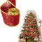 Christmas Decorations - Red Glitter Ribbon for Bows, Garlands & Crafts - Perfect for Christmas Tree & Gift Packaging