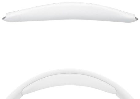 Geekria Protein Leather Replacement Headband Pad for JBL Tune 500/510/ 520/600/ 700/710/ 720/750 BT, 600/750 BTNC, 660/670/ 760/ 770NC Headphones, Repair Part (White)