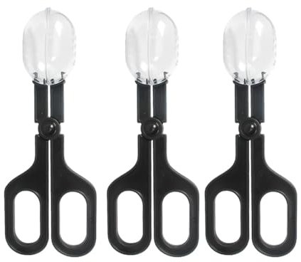 ZONADAH Lot de 3 pinces à nourrice pour reptiles, pinces attrape-abeilles, pelle à déjections de reptiles, cage, outils de nettoyage pour poissons, aquariums et divers insectes