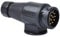 HOVIN Anhänger Adapter 13 Polig,13 Polig Anhängerstecker,12V Wasserdichter Anhänger Stecker für PKW LKW RV und Boot